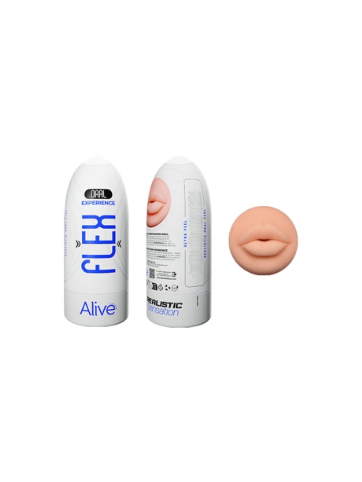 Alive Flex - Masturbatore Maschile Bocca Realistica Taglia M