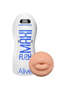 Alive Maxi Flex - Masturbatore Maschile Bocca Realistica Taglia L