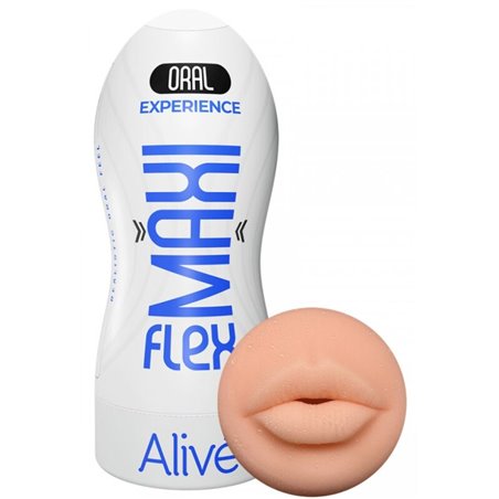 Alive Maxi Flex - Masturbatore Maschile Bocca Realistica Taglia L