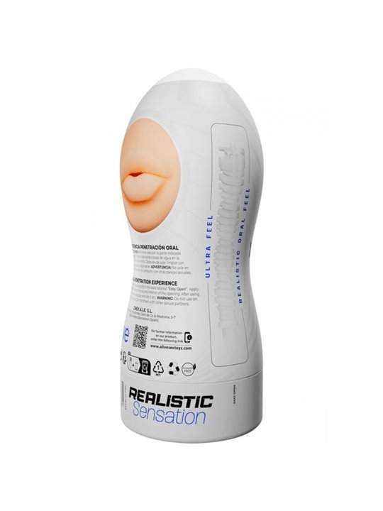 Alive Maxi Flex - Masturbatore Maschile Bocca Realistica Taglia L