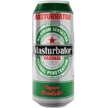Alive Beer Can - Realistic Silicone Male Vagina Masturbator