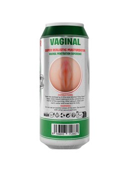 Alive Beer Can - Realistic Silicone Male Vagina Masturbator
