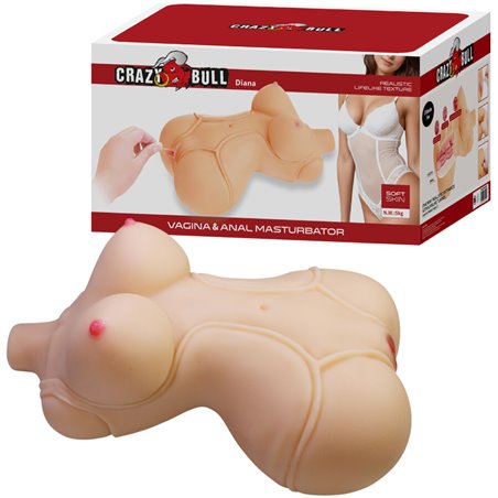 Crazy Bull Diana - Torso Femminile con Ano e Vagina Realistici 5 Kg