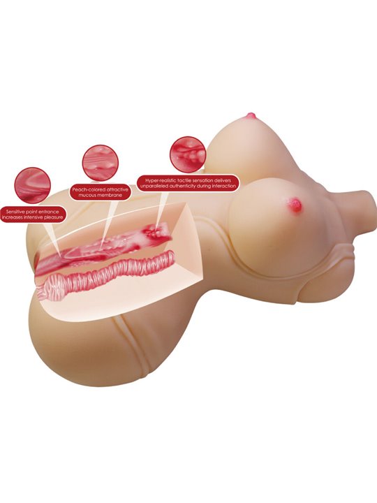 Crazy Bull Diana - Torso Femminile con Ano e Vagina Realistici 5 Kg