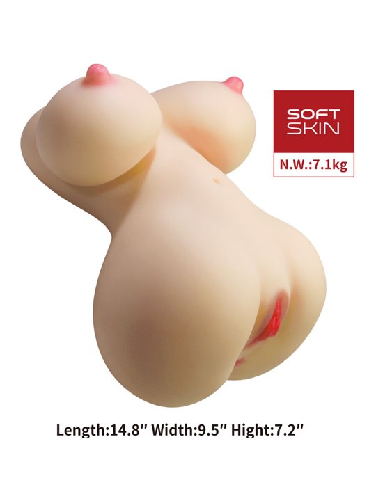 Crazy Bull Fiona - Torso Femminile con Ano e Vagina Realistici 7,1 Kg