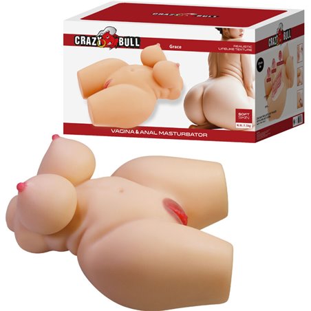 Crazy Bull Grace - Torso Femminile con Ano e Vagina Realistici 7,5 Kg