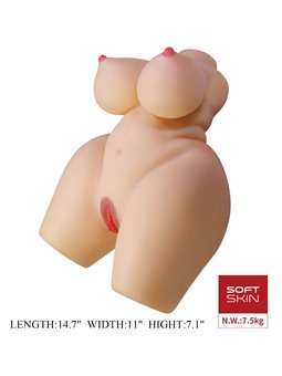 Crazy Bull Grace - Torso Femminile con Ano e Vagina Realistici 7,5 Kg
