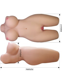Crazy Bull Mia - Torso Femminile con Ano e Vagina Realistici 8,5 Kg