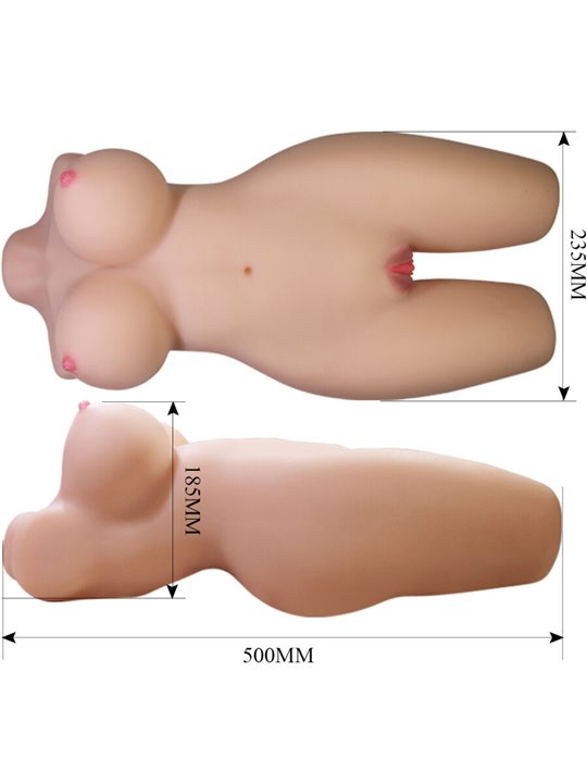 Crazy Bull Mia - Torso Femminile con Ano e Vagina Realistici 8,5 Kg