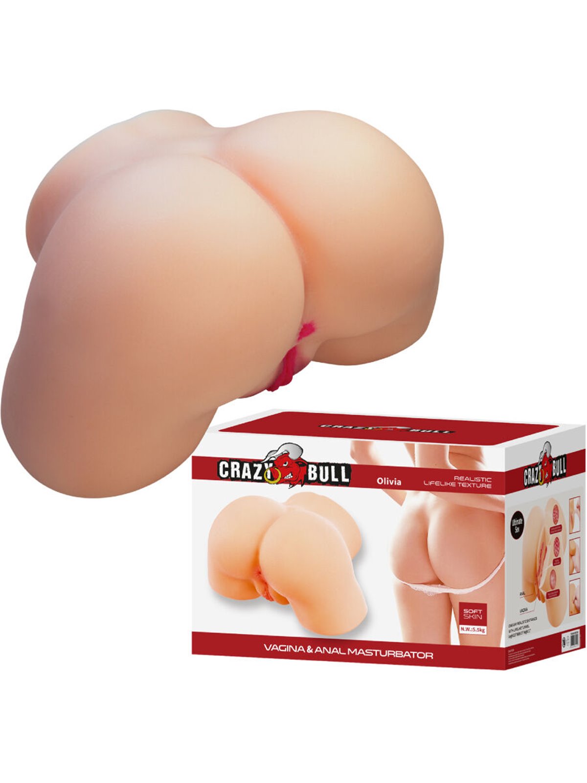 Crazy Bull Olivia - Female Torso with Realistic Anus and Vagina 5.5 kg