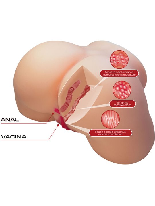 Crazy Bull Olivia - Torso Femminile con Ano e Vagina Realistici 5,5 Kg