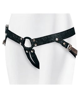 Adrien Lastic - Imbracatura Strap-On in Cotone con Anello Metallico