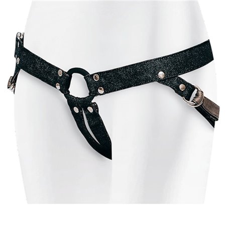 Adrien Lastic - Imbracatura Strap-On in Cotone con Anello Metallico