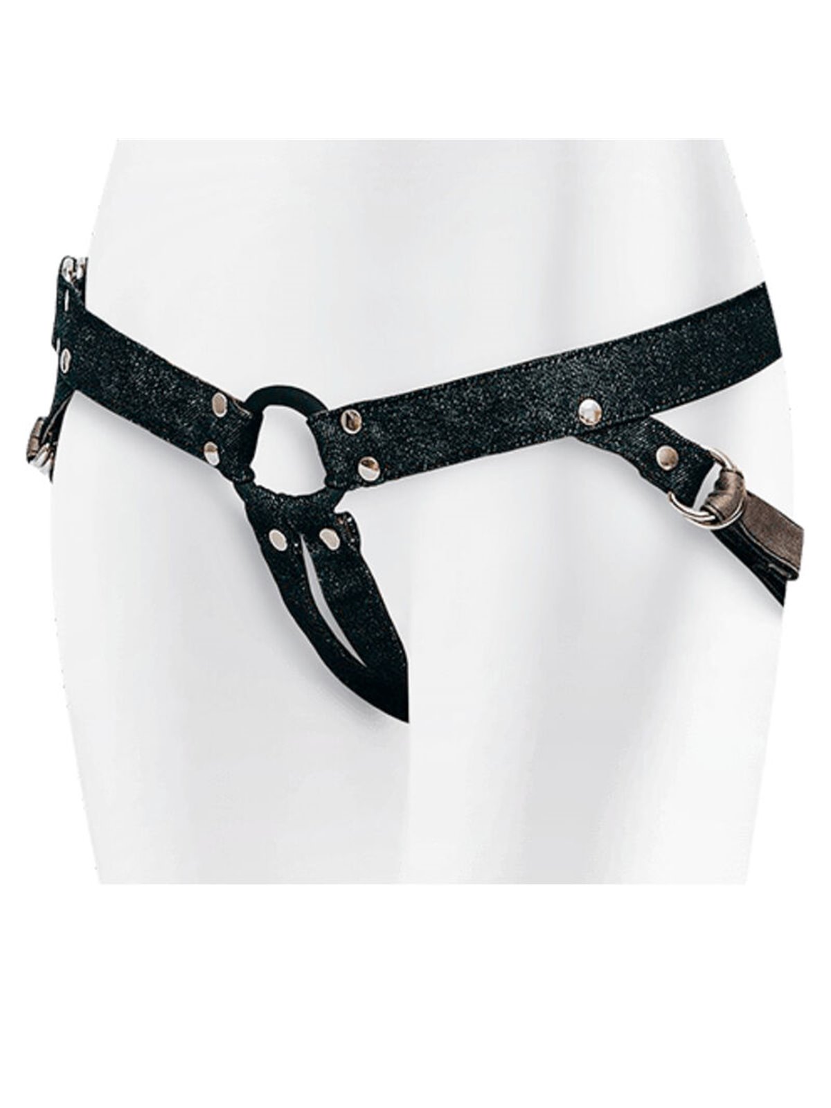 Adrien Lastic - Imbracatura Strap-On in Cotone con Anello Metallico