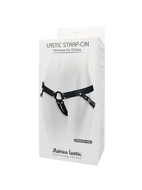 Adrien Lastic - Imbracatura Strap-On in Cotone con Anello Metallico