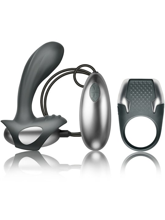 Climaximum Excite - Anello Fallico Tyro + Vibratore Prostatico Toulz