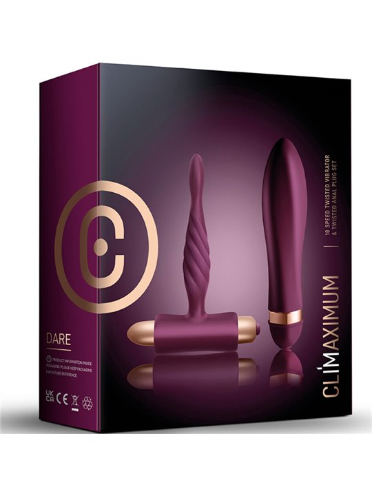 Climaximum Dare - Ardor G-Spot Vibrator + Pharos Vibrating Anal Plug