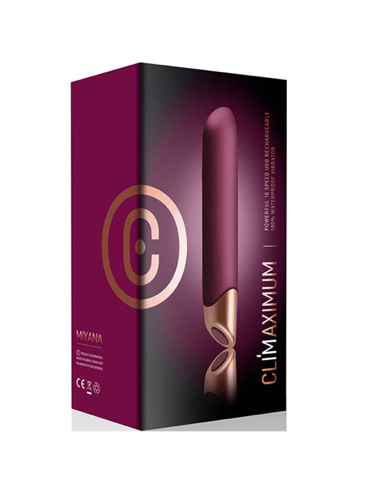 Climaximum Miyana - Vibratore Classico in Silicone 10 Velocità