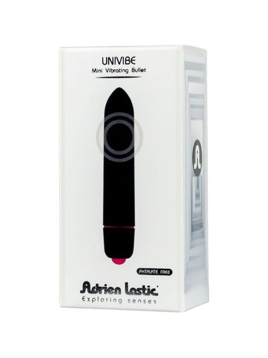 Adrien Lastic Univibe - Black Silicone Mini Bullet Vibrator