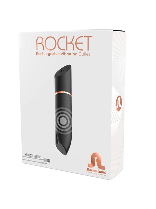 Adrien Lastic Rocket - Black Silicone Mini Bullet Vibrator