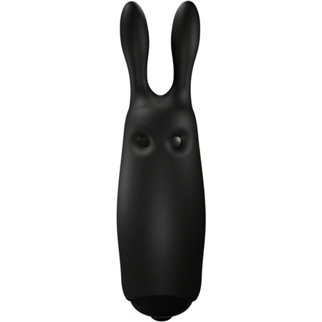 Adrien Lastic Poket Vibe - Mini Vibratore Rabbit in Silicone Nero