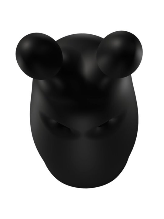 Adrien Lastic Poket Vibe - Mini Vibratore Rabbit in Silicone Nero
