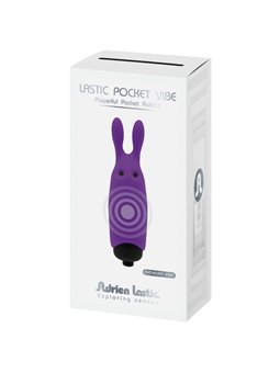 Adrien Lastic Poket Vibe - Mini Vibratore Rabbit in Silicone Viola