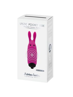 Adrien Lastic Poket Vibe - Mini Rabbit Vibrator in Pink Silicone