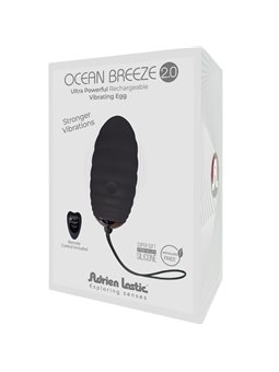 Adrien Lastic Ocean Breeze 2.0 - Black Remote Control Vibrating Egg