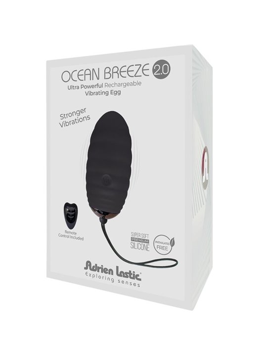 Adrien Lastic Ocean Breeze 2.0 - Ovetto Vibrante con Telecomando Nero