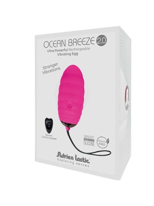 Adrien Lastic Ocean Breeze 2.0 - Ovetto Vibrante con Telecomando Rosa