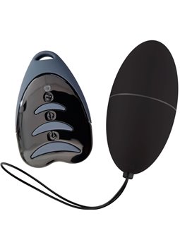 Alive Magic Egg 3 - Ovetto Vibrante in Silicone Nero con Telecomando