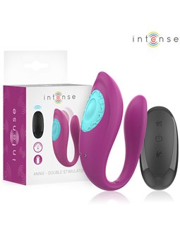 Intense Annie - Purple Silicone U-Shaped Vibrator with Remote Control