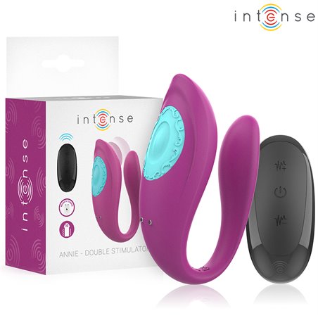 Intense Annie - Purple Silicone U-Shaped Vibrator with Remote Control