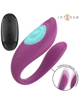 Intense Annie - Purple Silicone U-Shaped Vibrator with Remote Control