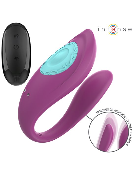 Intense Annie - Purple Silicone U-Shaped Vibrator with Remote Control