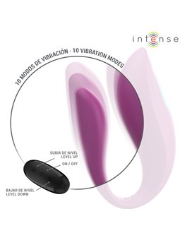 Intense Annie - Purple Silicone U-Shaped Vibrator with Remote Control