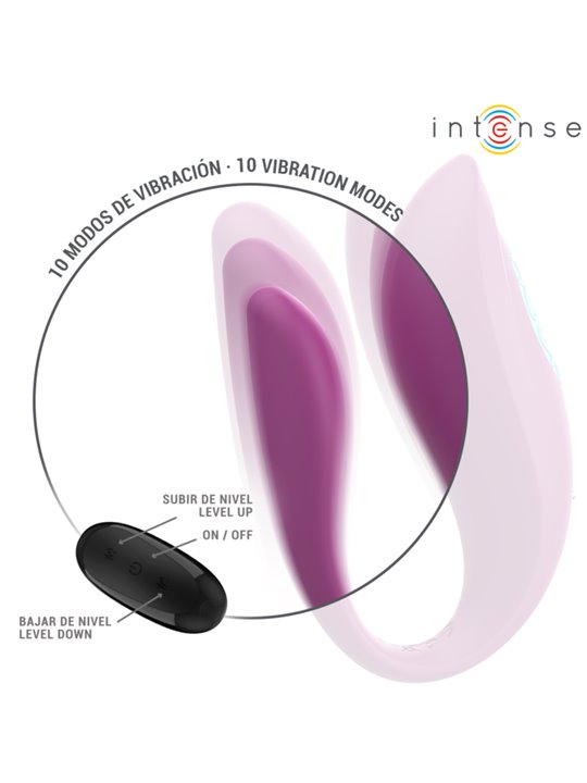 Intense Annie - Purple Silicone U-Shaped Vibrator with Remote Control