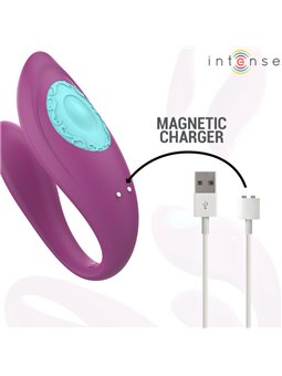 Intense Annie - Purple Silicone U-Shaped Vibrator with Remote Control