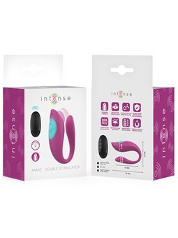 Intense Annie - Purple Silicone U-Shaped Vibrator with Remote Control
