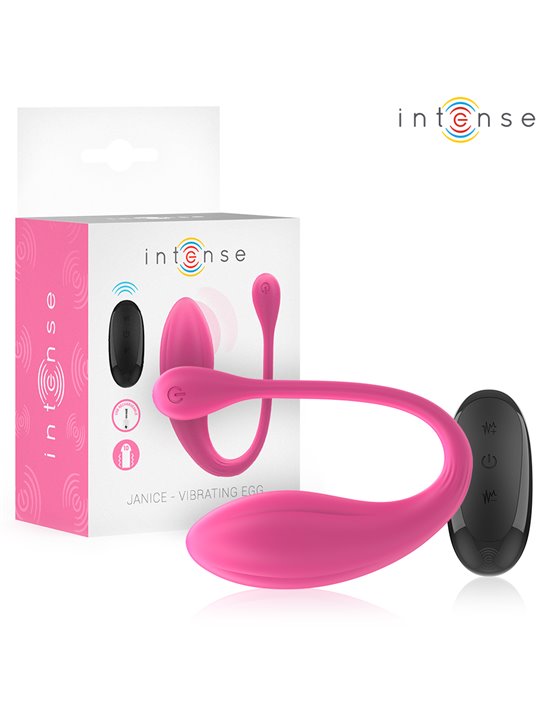 Intense Janice - Vibratore a U Rosa Doppia Stimolazione con Telecomando