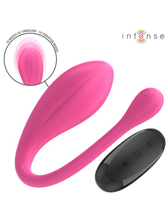 Intense Janice - Vibratore a U Rosa Doppia Stimolazione con Telecomando