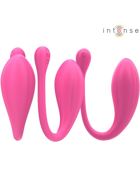 Intense Janice - Vibratore a U Rosa Doppia Stimolazione con Telecomando