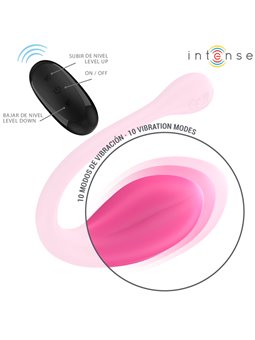 Intense Janice - Vibratore a U Rosa Doppia Stimolazione con Telecomando