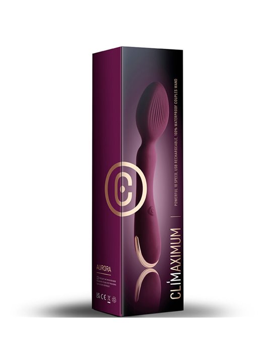 Climaximum Aurora - Vibratore a Bacchetta Wand con Testa Testurizzata
