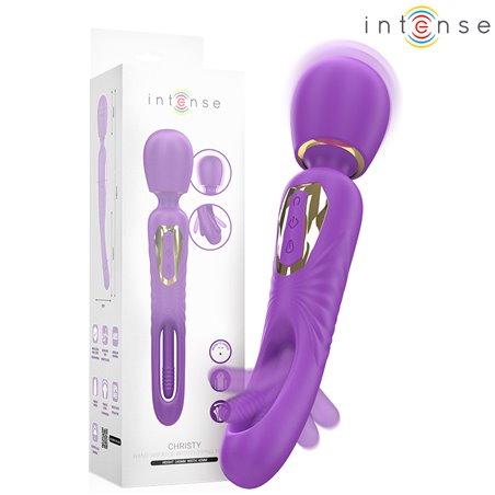 Intense Christy - Bacchetta Vibrante in Silicone con Lingua Stimolante