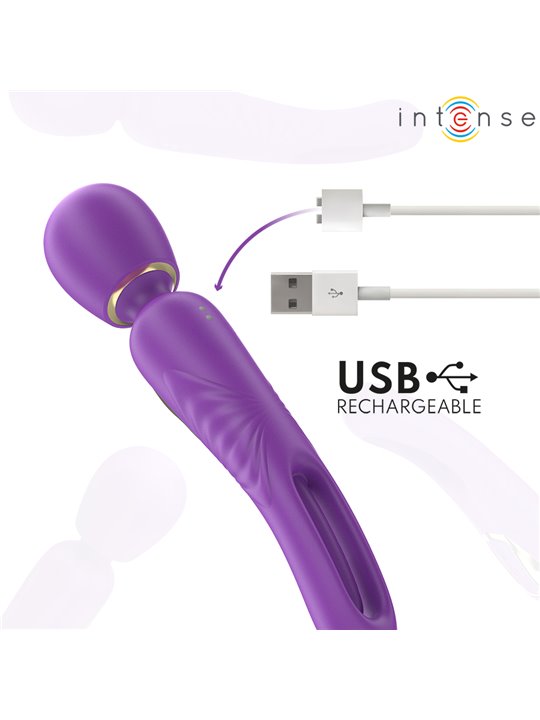 Intense Christy - Bacchetta Vibrante in Silicone con Lingua Stimolante