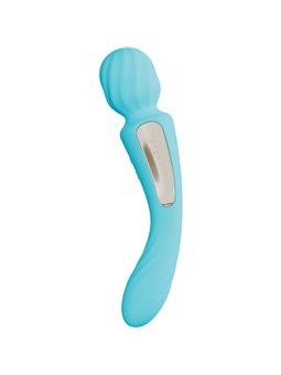 Lelo Switch - Light Blue Silicone Double Stimulation Wand Vibrator