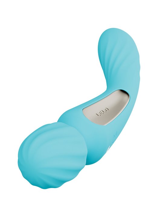 Lelo Switch - Light Blue Silicone Double Stimulation Wand Vibrator