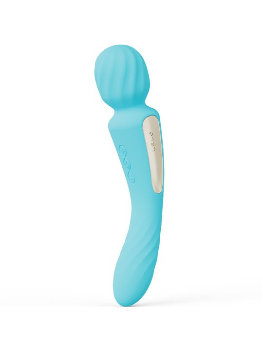 Lelo Switch - Vibrator Wand Doppia Stimolazione in Silicone Celeste